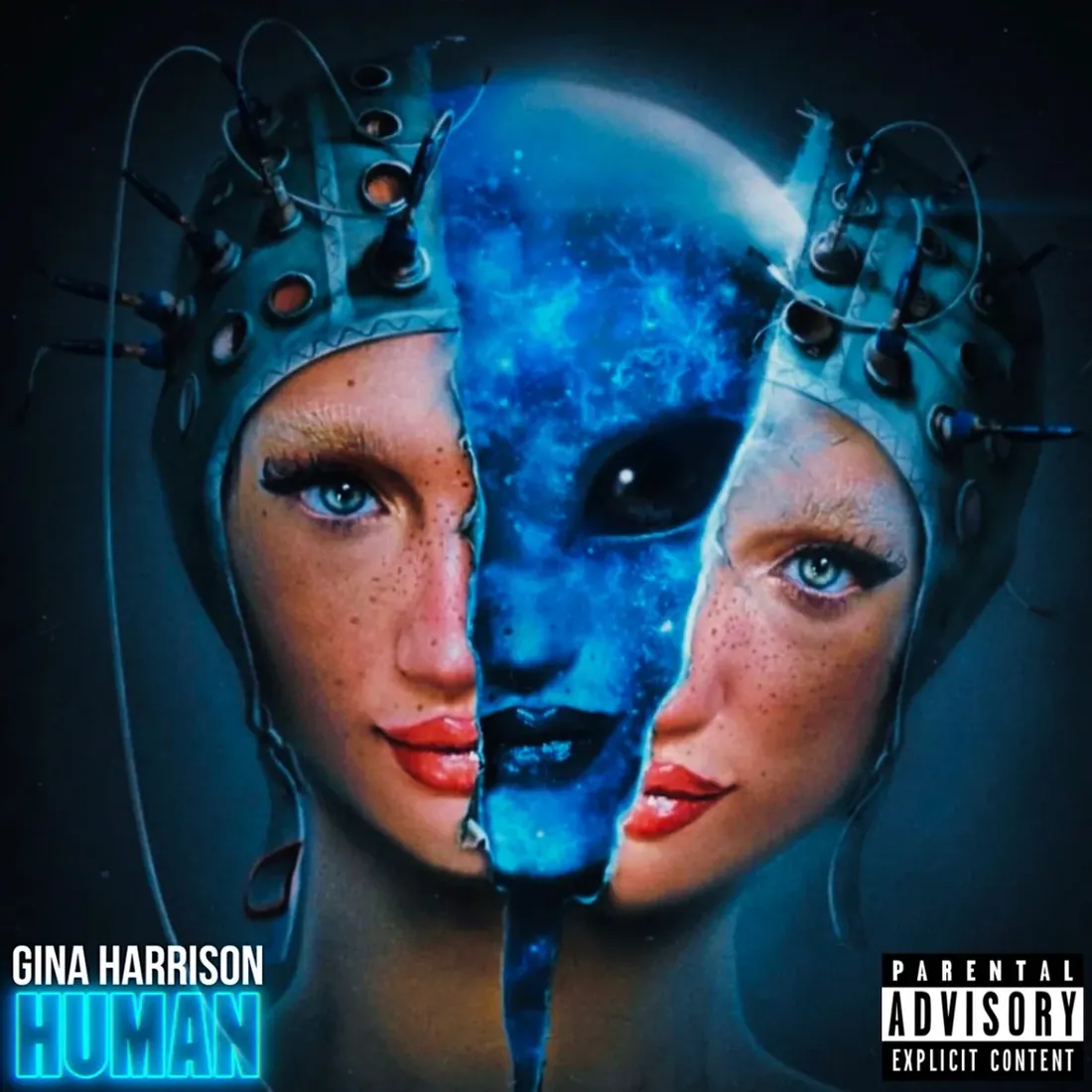 Human — single and album cover artwork by GLiTCHED ViSUALS