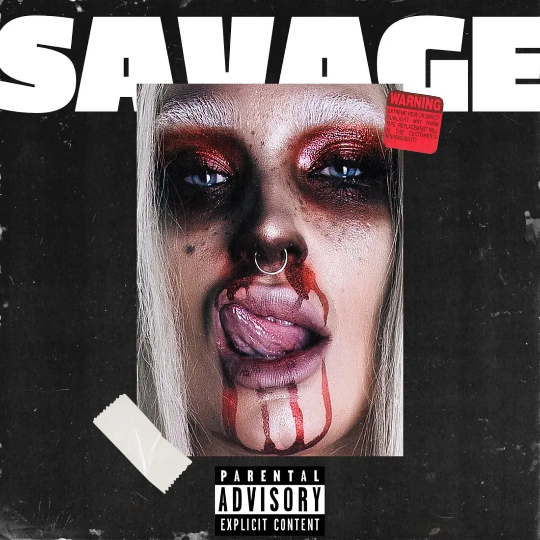 Savage — single and album cover artwork by GLiTCHED ViSUALS