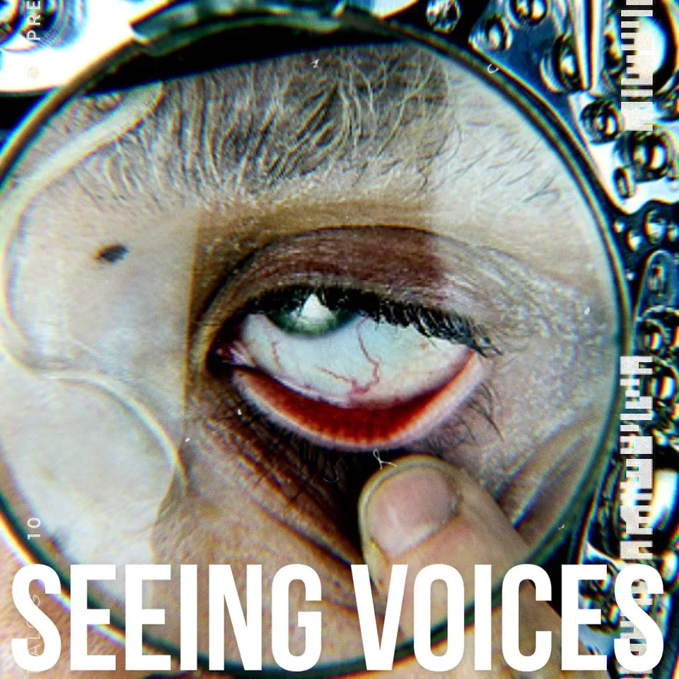 Seeing Voices — single and album cover artwork by GLiTCHED ViSUALS