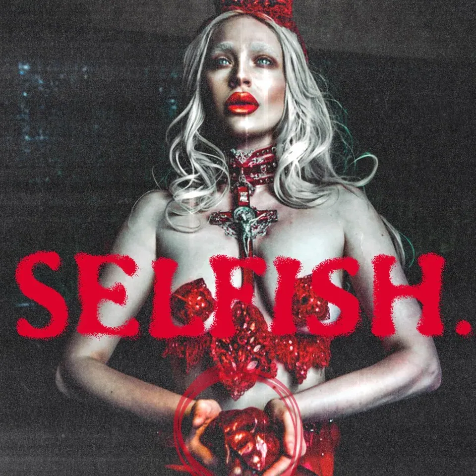 Selfish — single and album cover artwork by GLiTCHED ViSUALS