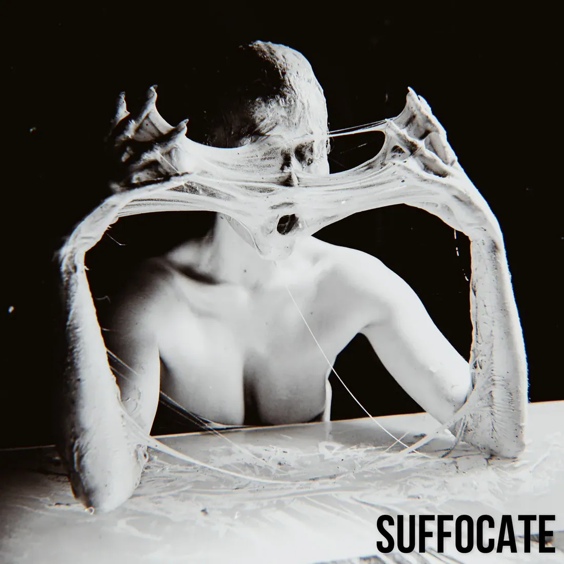 Suffocate — single and album cover artwork by GLiTCHED ViSUALS