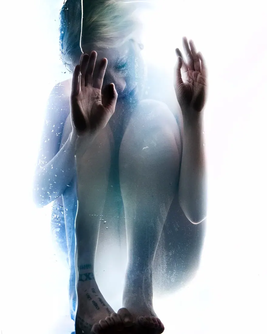 The Drowning — anxiety series, digital composite and retouching by GLiTCHED ViSUALS