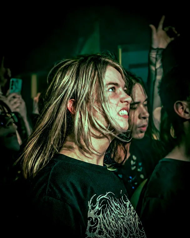 Crowd at a live show, photography by GLiTCHED ViSUALS