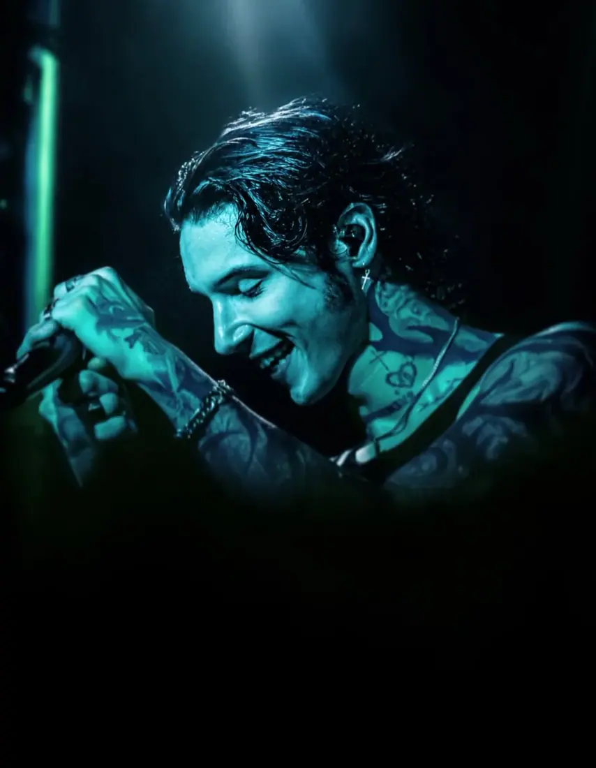 Black Veil Brides performing live, concert photography by GLiTCHED ViSUALS