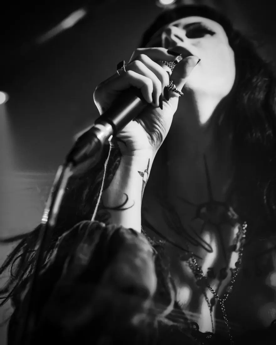 Harpy performing live, concert photography by GLiTCHED ViSUALS